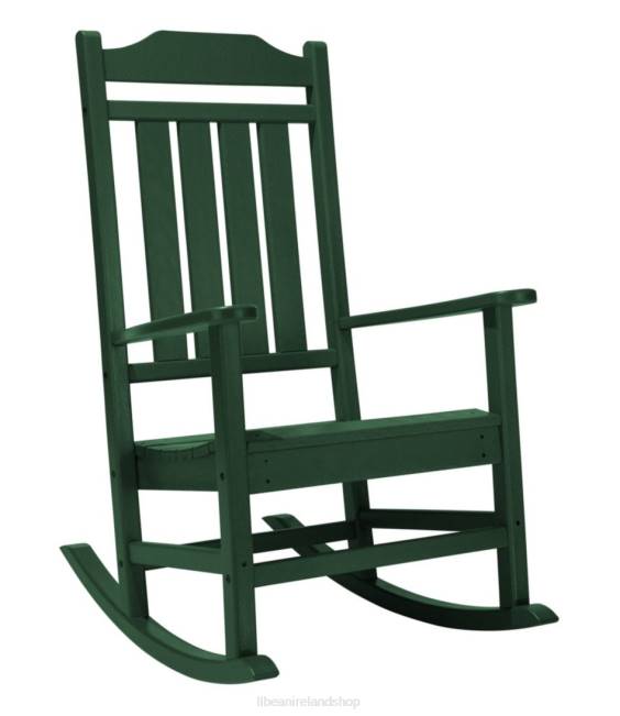 L.L.Bean All-Weather Porch Rocker Unisex J46J2619 Backyard & Patio Green