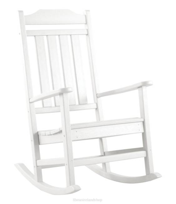 L.L.Bean All-Weather Porch Rocker Unisex J46J6839 Backyard & Patio White