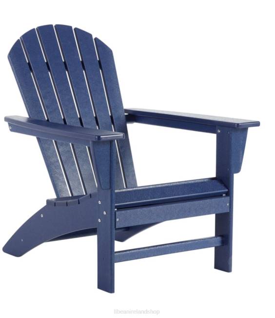 L.L.Bean All-Weather Waterfall Adirondack Chair Unisex J46J2492 Backyard & Patio Classic Navy