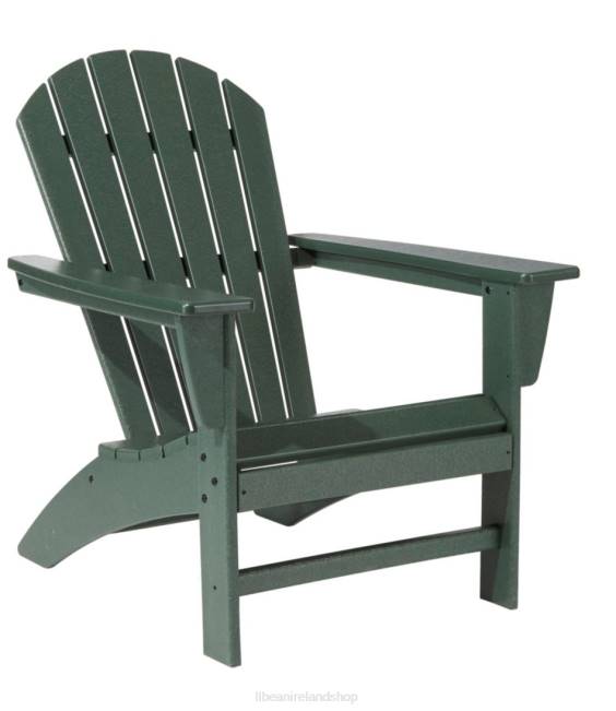 L.L.Bean All-Weather Waterfall Adirondack Chair Unisex J46J5516 Backyard & Patio Green