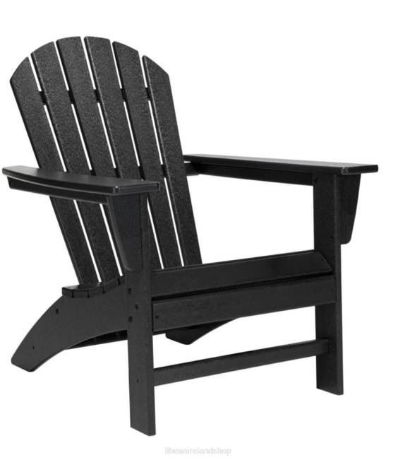 L.L.Bean All-Weather Waterfall Adirondack Chair Unisex J46J6285 Backyard & Patio Black