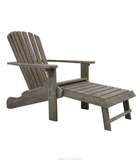 L.L.Bean Eucalyptus Adirondack Lounger Unisex J46J2895 Backyard & Patio Gray Washed
