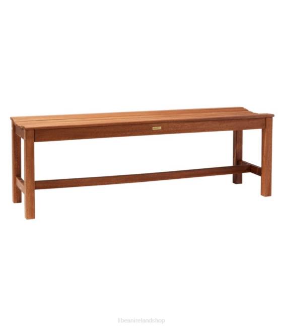 L.L.Bean Eucalyptus Farmhouse Bench Unisex J46J2806 Backyard & Patio Natural