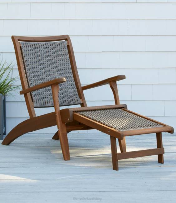 L.L.Bean Wicker Eucalyptus Lounger Unisex J46J2791 Backyard & Patio Natural