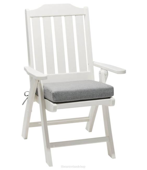 L.L.Bean All Weather Folding/Armless Chair Textured Cushion Unisex J46J4509 Backyard & Patio Gray
