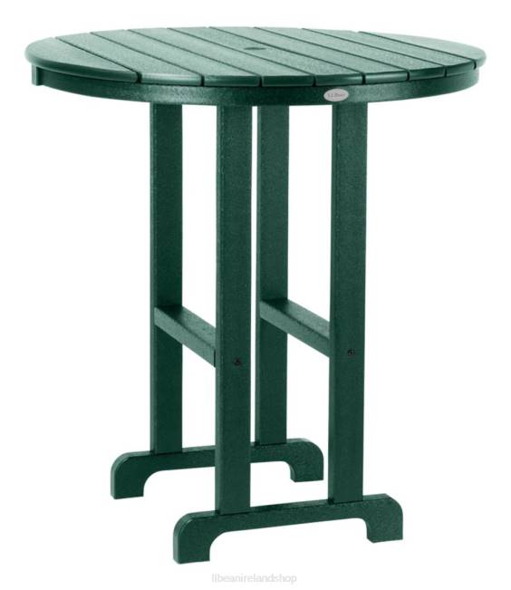 L.L.Bean All-Weather Counter-Height Table 36'' Round Unisex J46J2760 Backyard & Patio Green