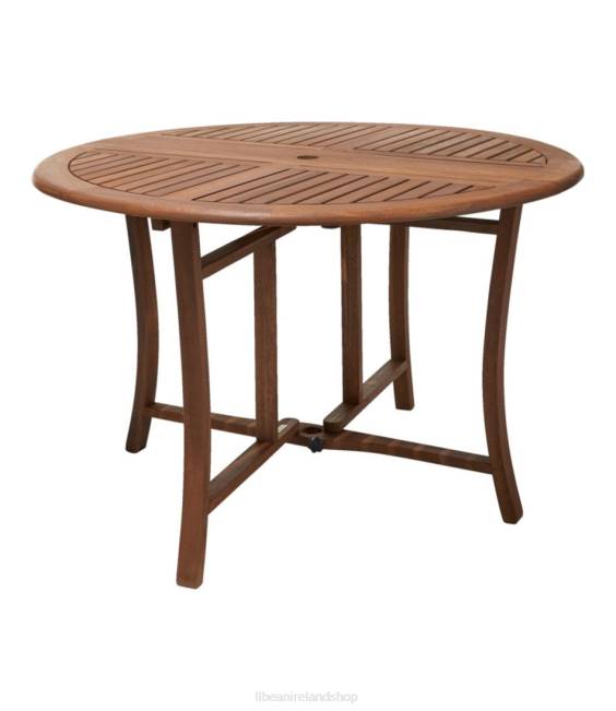 L.L.Bean Eucalyptus Folding Table Unisex J46J2808 Backyard & Patio Natural