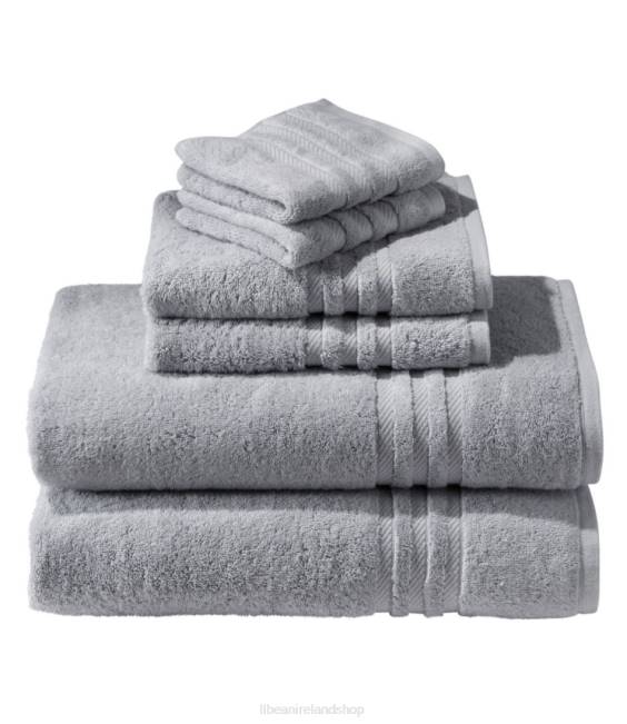 L.L.Bean Organic Cotton Towel Set Unisex J46J6330 Bath Flint