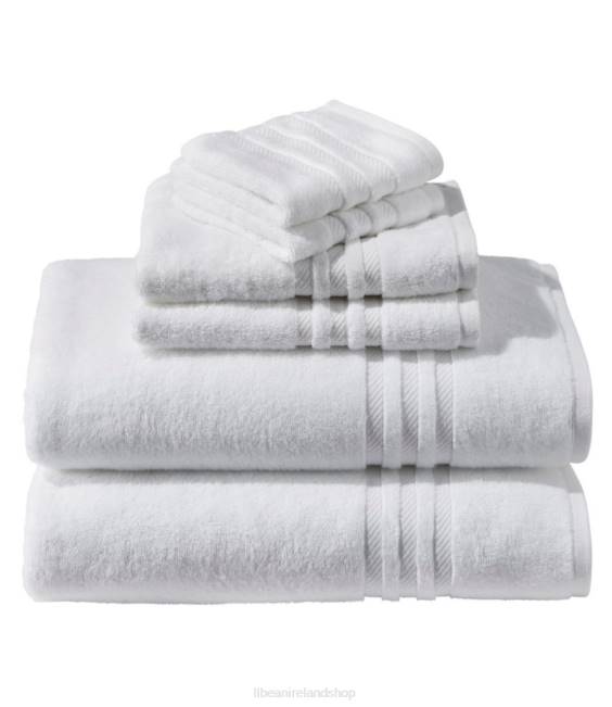 L.L.Bean Organic Cotton Towel Set Unisex J46J7151 Bath White