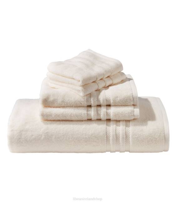 L.L.Bean Organic Cotton Towel Unisex J46J7129 Bath Cream