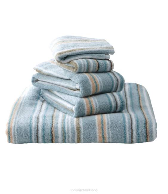 L.L.Bean Premium Cotton Towels Stripe Unisex J46J4366 Bath Sand Dollar