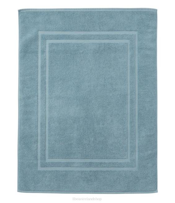 L.L.Bean Organic Cotton Towel Bath Mat Unisex J46J2500 Bath Blue Quartz