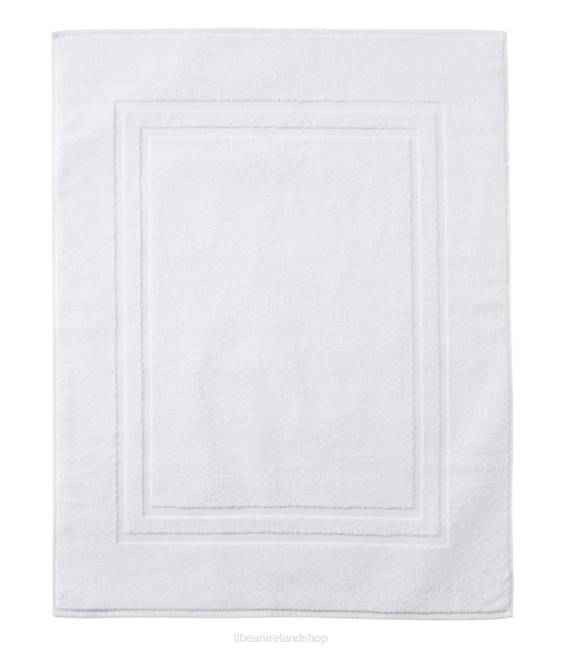 L.L.Bean Organic Cotton Towel Bath Mat Unisex J46J6806 Bath White