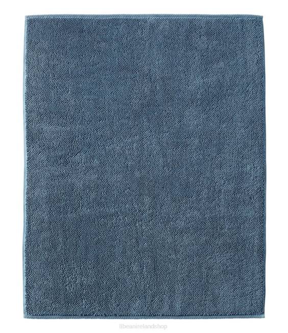 L.L.Bean Organic Textured Cotton Bath Mat Unisex J46J2615 Bath Slate Blue