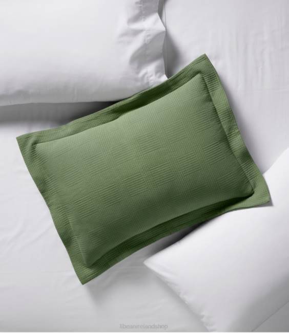 L.L.Bean Vintage Matelasse Sham Unisex J46J7261 Bedding Bay Leaf