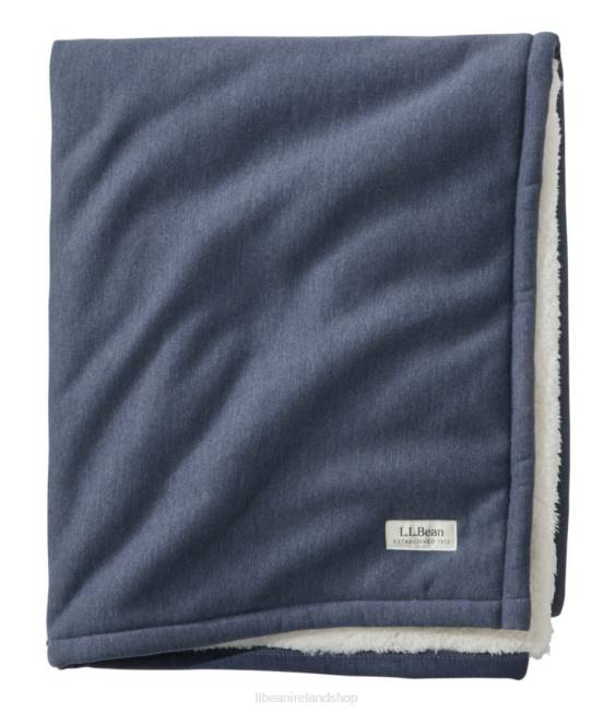 L.L.Bean 1912 Sweatshirt Throw Unisex J46J4389 Bedding Indigo Heather