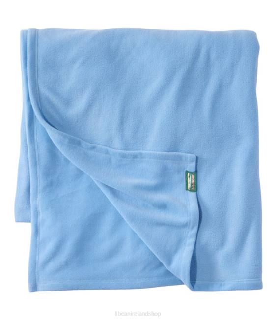 L.L.Bean Mountain Classic Fleece Blanket Unisex J46J2632 Bedding Soft Blue