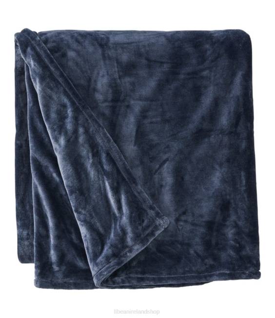 L.L.Bean Wicked Cozy Blanket Unisex J46J6280 Bedding Raven Blue
