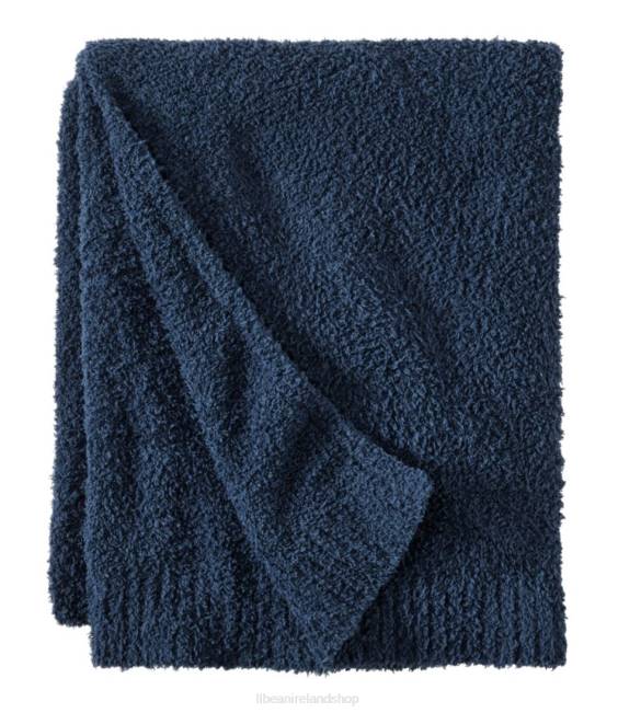 L.L.Bean Wicked Cozy Knit Throw Unisex J46J4471 Bedding Navy