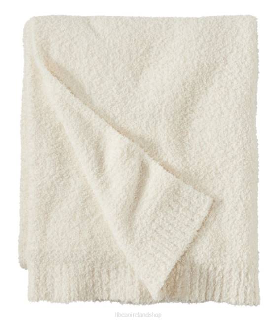 L.L.Bean Wicked Cozy Knit Throw Unisex J46J5611 Bedding Cream