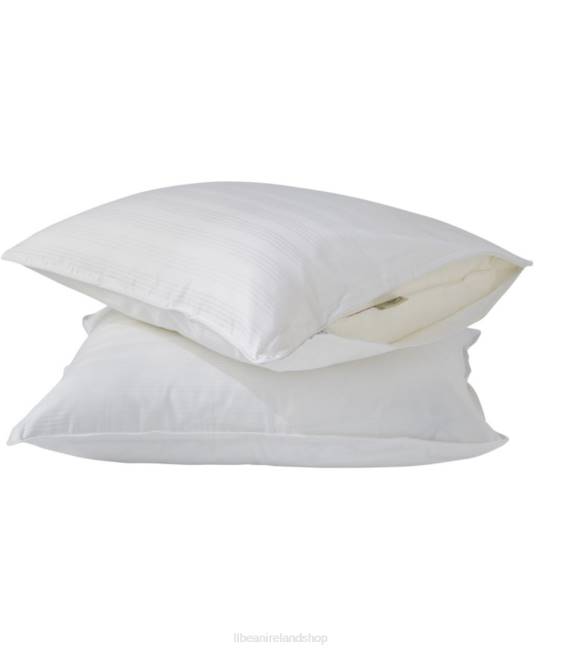 L.L.Bean Pillow Protector Set of Two Unisex J46J2617 Bedding White