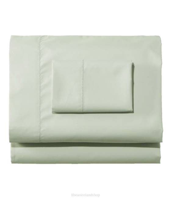 L.L.Bean 280-Thread-Count Pima Cotton Percale Sheet Set Unisex J46J2454 Bedding Pastel Mint
