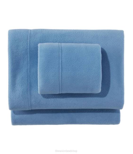 L.L.Bean Fleece Sheet Collection Unisex J46J4486 Bedding Soft Blue