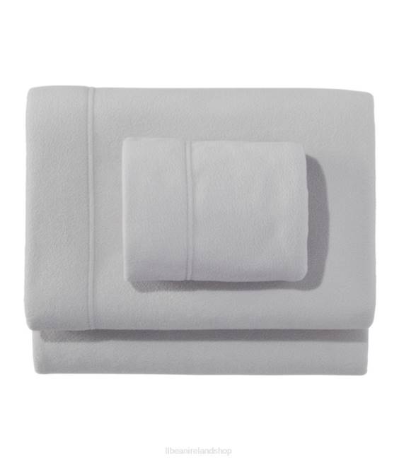 L.L.Bean Fleece Sheet Collection Unisex J46J5619 Bedding Vapor Gray