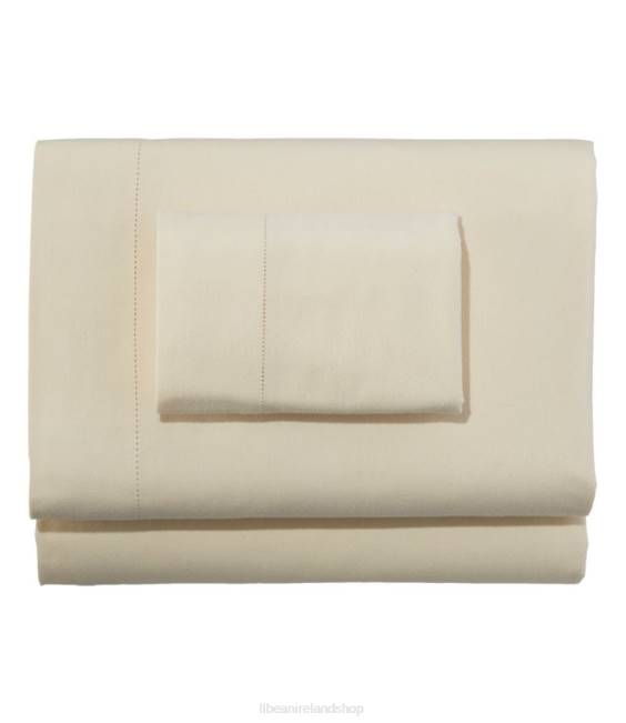 L.L.Bean Premium Supima Flannel Sheet Collection Unisex J46J2501 Bedding Natural