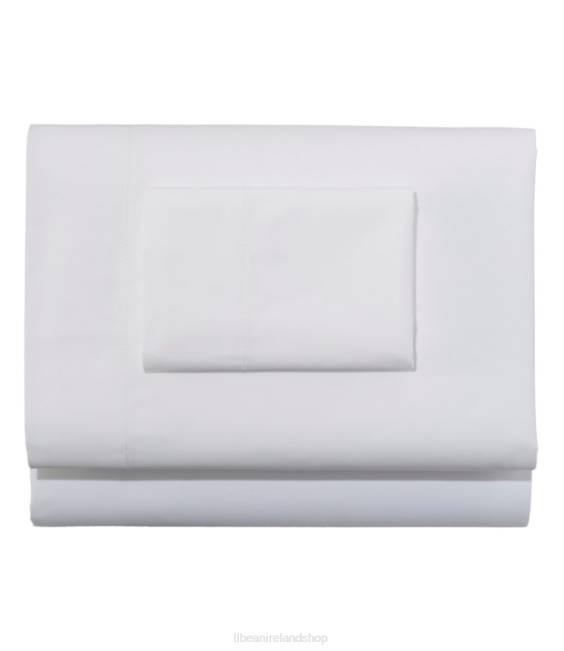 L.L.Bean Premium Supima Flannel Sheet Collection Unisex J46J5524 Bedding White
