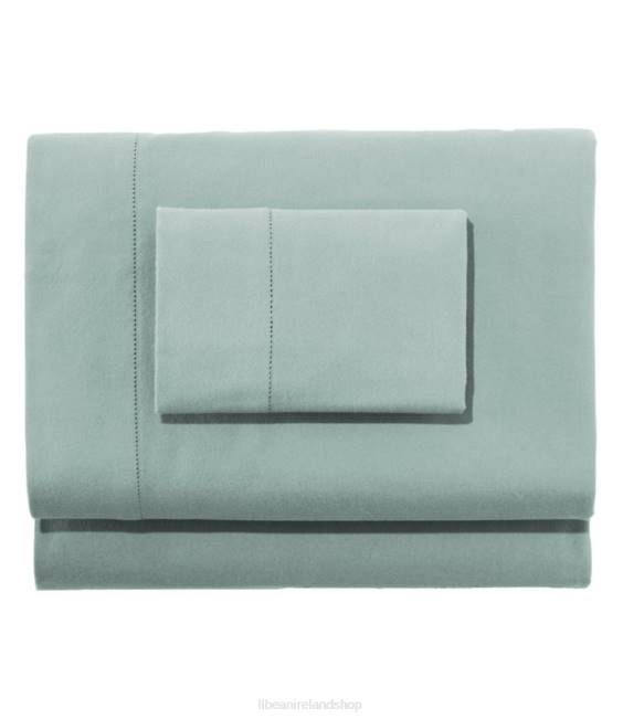 L.L.Bean Premium Supima Flannel Sheet Collection Unisex J46J6807 Bedding Bluegrass