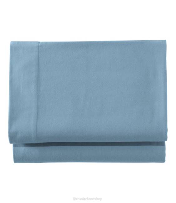 L.L.Bean Ultrasoft Comfort Flannel Sheet Fitted Unisex J46J5533 Bedding Bay Blue