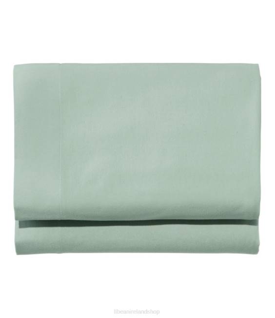 L.L.Bean Ultrasoft Comfort Flannel Sheet Fitted Unisex J46J6301 Bedding Silver Sage