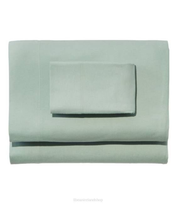 L.L.Bean Ultrasoft Comfort Flannel Sheet Set Unisex J46J5500 Bedding Silver Sage