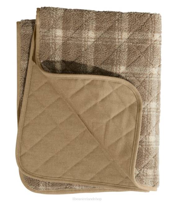 L.L.Bean Rugged Quilted Dog Blanket Unisex J46J1309 Home Goods Burlap
