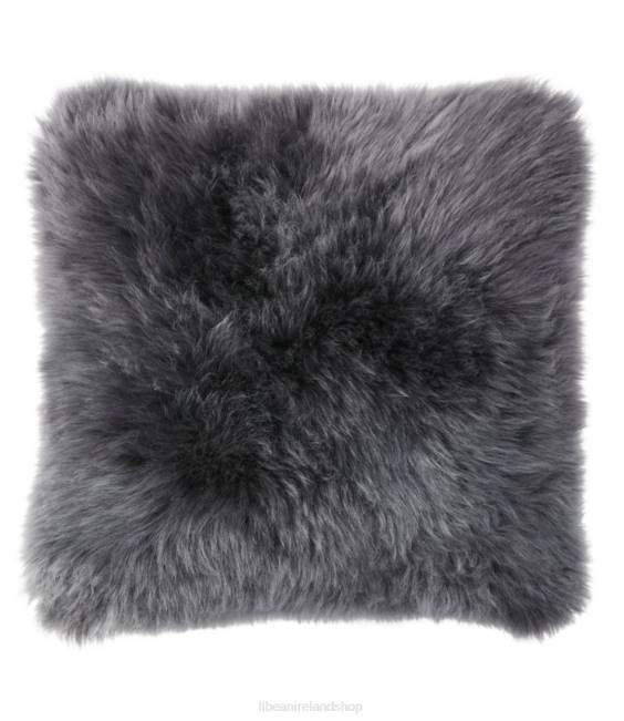 L.L.Bean Sheepskin Throw Pillow Unisex J46J2818 Home Decor Steel Gray