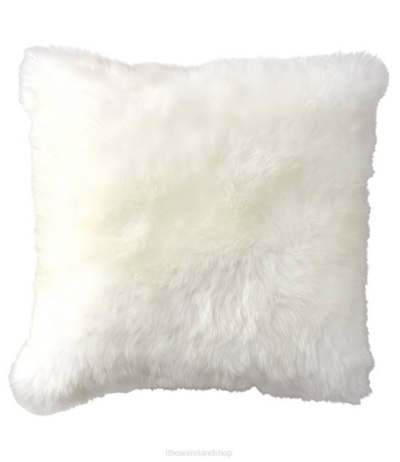 L.L.Bean Sheepskin Throw Pillow Unisex J46J4533 Home Decor Ivory