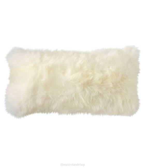 L.L.Bean Sheepskin Throw Pillow Unisex J46J5639 Home Decor Ivory