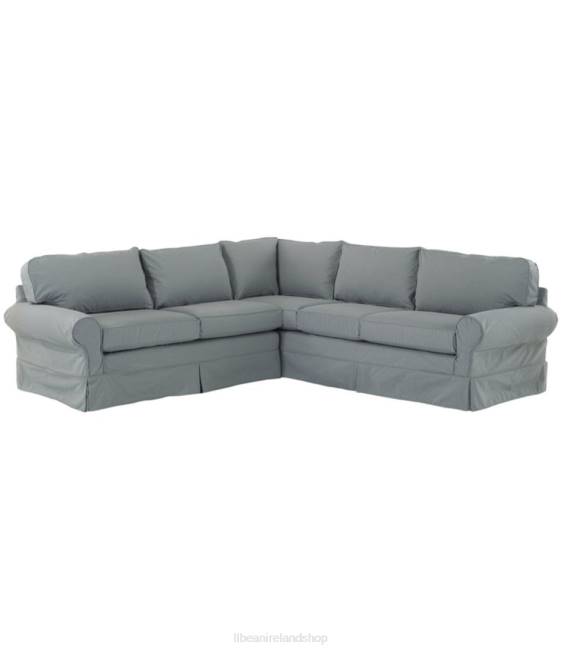 L.L.Bean Pine Point Slipcovered Sectional Unisex J46J4544 Indoor Furniture Chambray