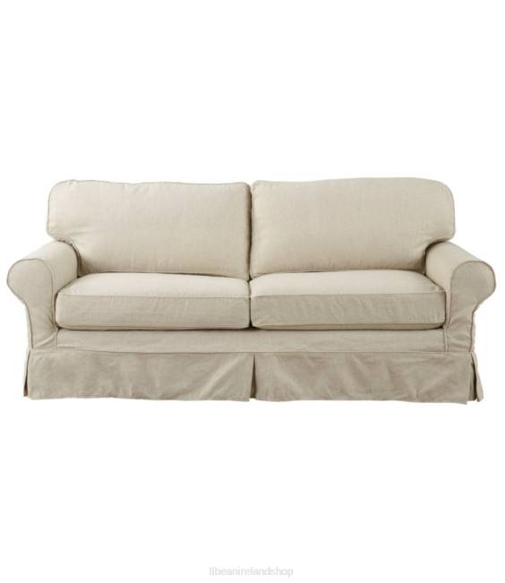 L.L.Bean Pine Point Slipcovered Sleeper Sofa Unisex J46J2906 Indoor Furniture Linen Beige
