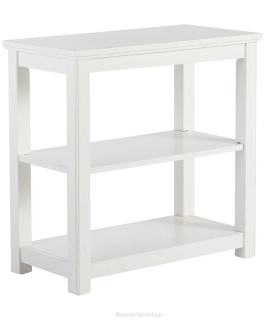 L.L.Bean Painted Farmhouse Two-Shelf Console Unisex J46J2872 Indoor Furniture Paperwhite