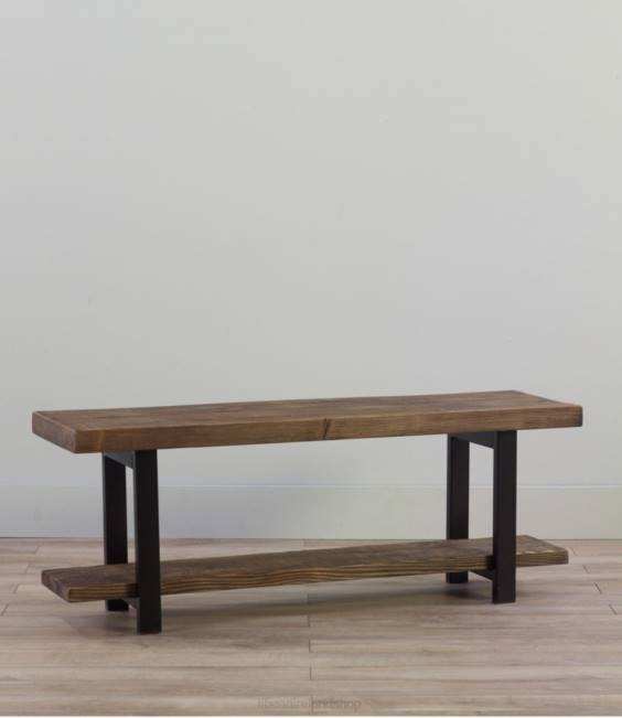 L.L.Bean Rough Pine Bench Unisex J46J2819 Indoor Furniture Rustic Natural