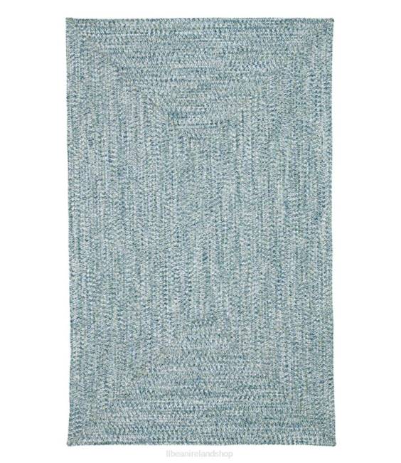 L.L.Bean All-Weather Braided Rug Concentric Pattern Rectangular Unisex J46J2659 Home Goods Ocean