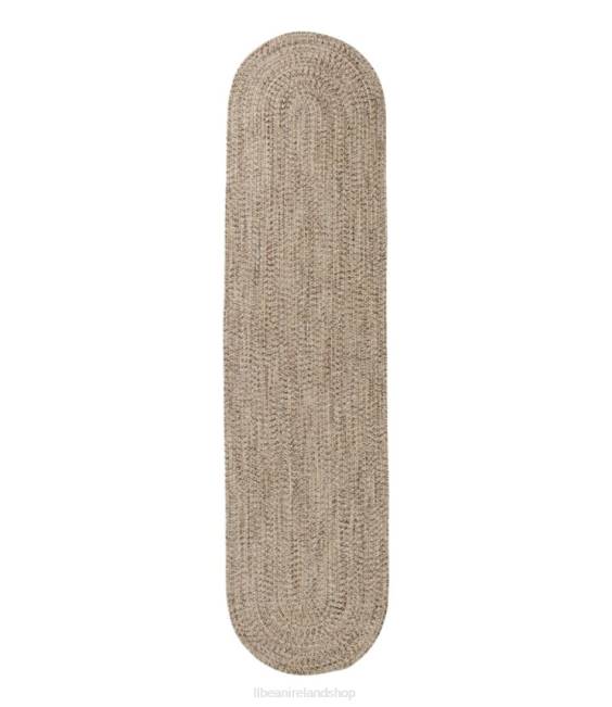 L.L.Bean All-Weather Braided Runner Concentric Pattern Oval Unisex J46J6857 Home Goods Sand Multi