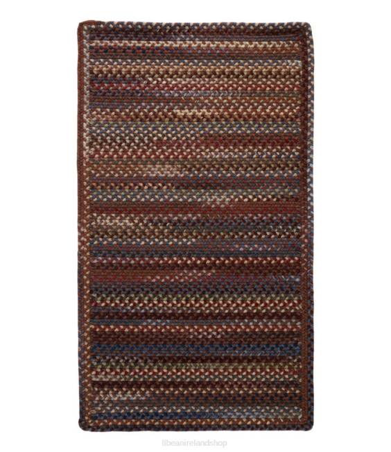 L.L.Bean Braided Wool Rug Horizontal Braid Unisex J46J2739 Home Goods Chestnut