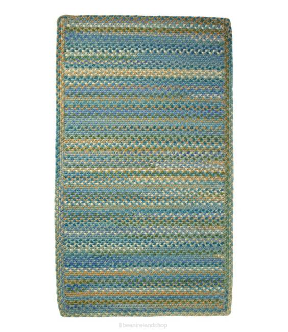 L.L.Bean Braided Wool Rug Horizontal Braid Unisex J46J7162 Home Goods Sea Glass