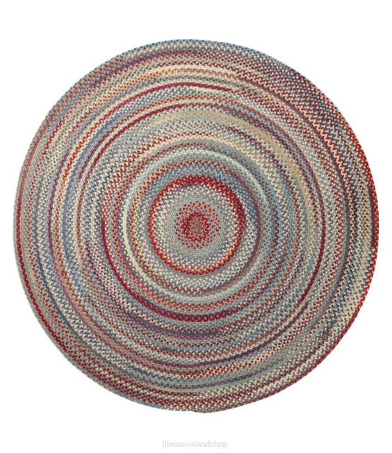 L.L.Bean Braided Wool Rug Unisex J46J6384 Home Goods Indigo Multi