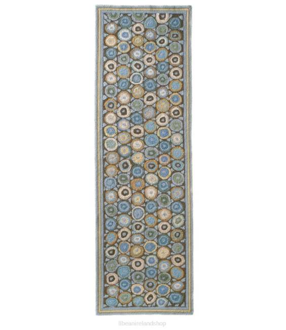 L.L.Bean Wool Hooked Runner Coins Unisex J46J5642 Home Goods Sea Glass Coins