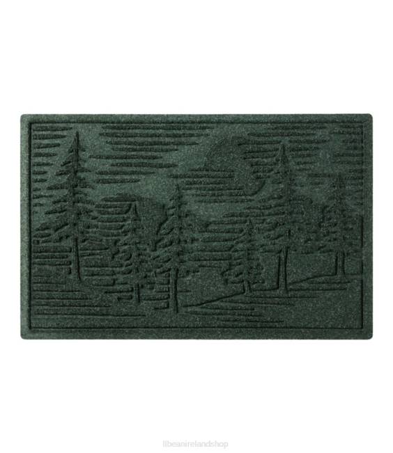 L.L.Bean Everyspace Recycled Waterhog Doormat Pine Trees Unisex J46J4333 Home Goods Evergreen