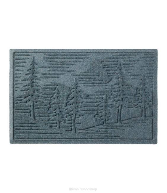 L.L.Bean Everyspace Recycled Waterhog Doormat Pine Trees Unisex J46J5506 Home Goods Bluestone